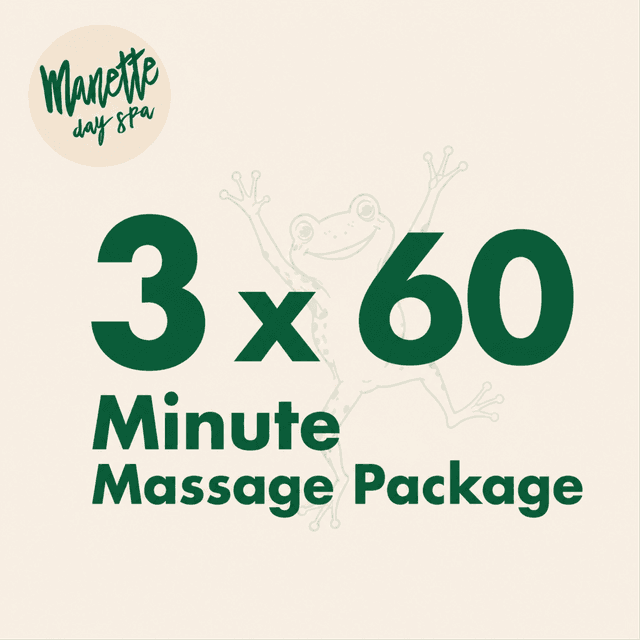 3 x 60-Minute Massage Package at Manette Day Spa in Bremerton, WA